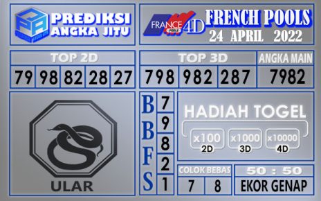 Prediksi togel French hari ini 24 April 2022