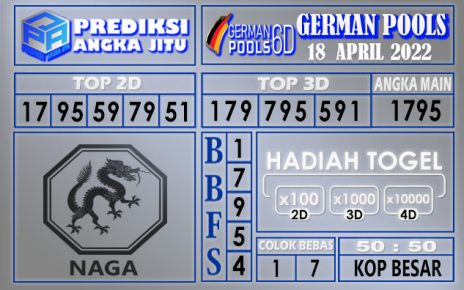 Prediksi togel German hari ini 18 April 2022