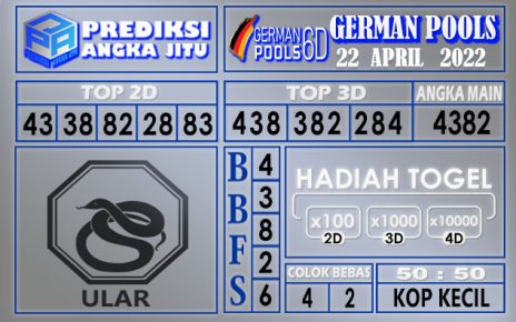 Prediksi togel German hari ini 22 April 2022