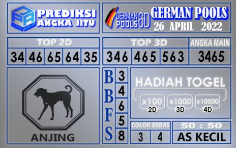 Prediksi togel German hari ini 26 April 2022