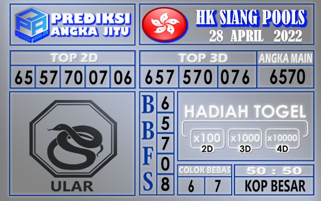 Prediksi togel Hk siang hari ini 28 April 2022