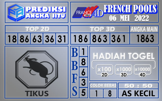 Prediksi Togel French hari ini 06 Mei 2022