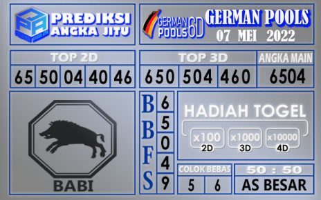 Prediksi Togel German hari ini 06 Mei 2022