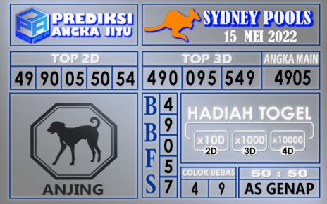 Prediksi Togel Sydney hari ini 15 mei 2022