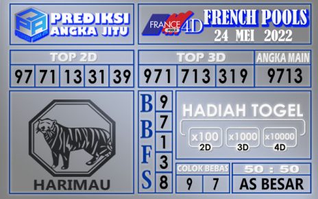 Prediksi Togel french hari ini 24 Mei 2022