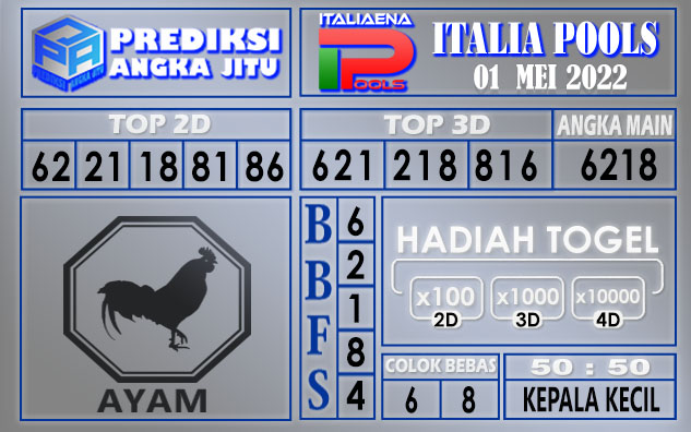 Prediksi Togel italia hari ini 01 Mei 2022