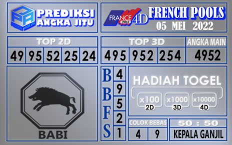 Prediksi togel French hari ini 05 Mei 2022