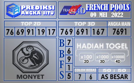 Prediksi togel French hari ini 09 Mei 2022