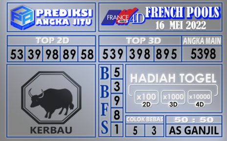 Prediksi togel French hari ini 16 Mei 2022