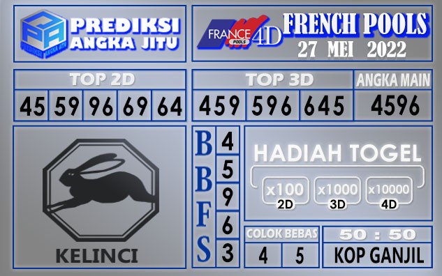 Prediksi togel French hari ini 27 mei 2022