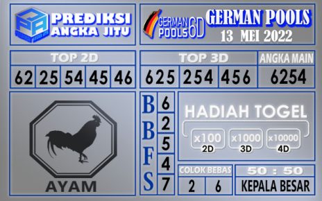 Prediksi togel German hari ini 13 mei 2022