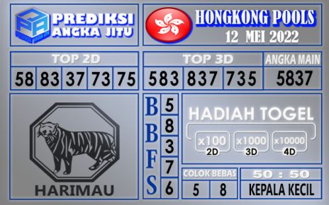 Prediksi togel Hongkong hari ini 12 mei 2022