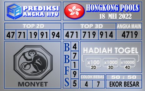 Prediksi togel Hongkong hari ini 18 Mei 2022