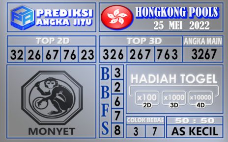 Prediksi togel Hongkong hari ini 25 mei 2022