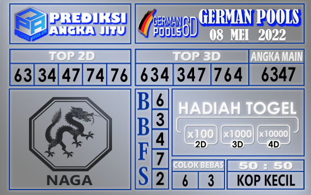 Prediksi togel german hari ini 08 Mei 2022