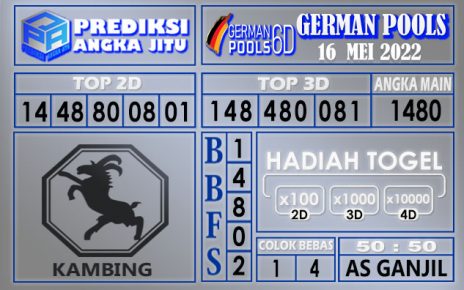 Prediksi togel german hari ini 16 Mei 2022