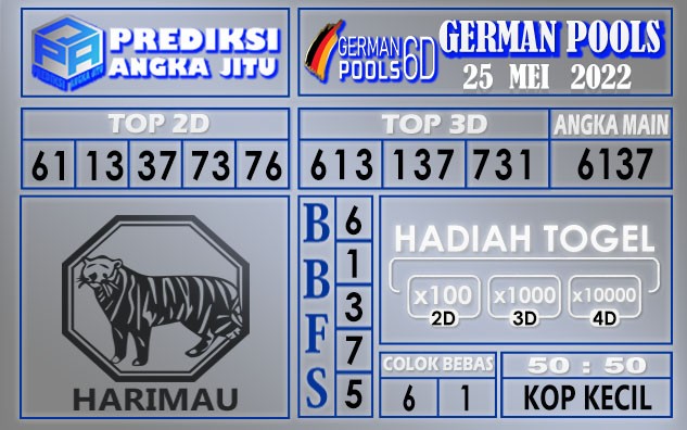 Prediksi togel german hari ini 25 Mei 2022