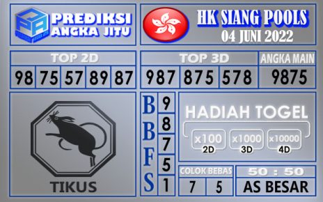 Prediksi togel Hk siang hari ini 04 juni 2022