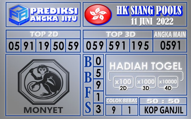 Prediksi togel Hksiang hari ini 11 juni 2022