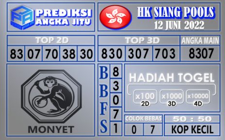 Prediksi togel Hksiang hari ini 12 juni 2022