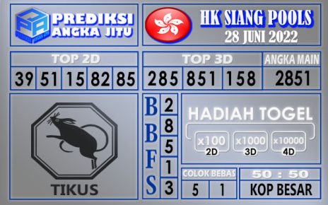 Prediksi togel Hksiang hari ini 28 juni 2022