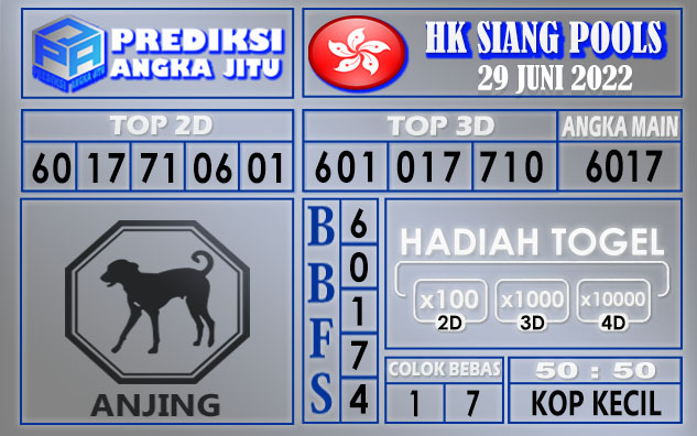 Prediksi togel Hksiang hari ini 29 juni 2022