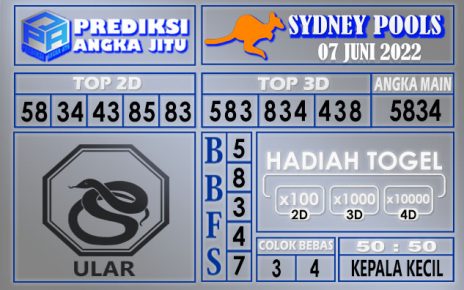 Prediksi togel sydney hari ini 07 juni 2022