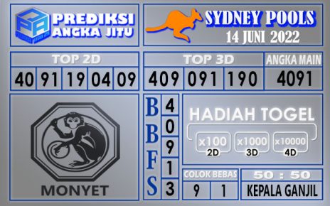 Prediksi togel sydney hari ini 14 juni 2022