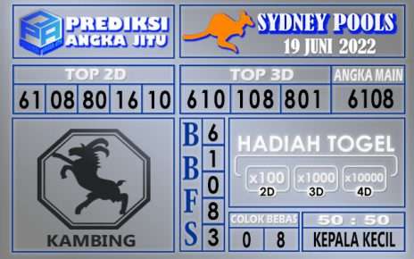 Prediksi togel sydney hari ini 19 juni 2022