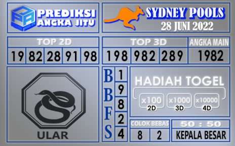 Prediksi togel sydney hari ini 28 juni 2022