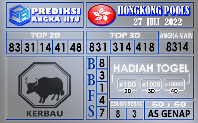 Prediksi togel Hongkong hari ini 27 Juli 2022