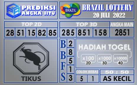 Prediksi togel brazil hari ini 20 juli 2022