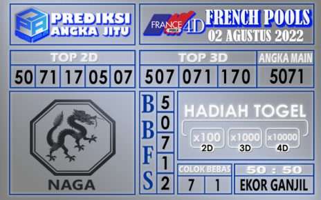 Prediksi togel french hari ini 01 agustus 2022