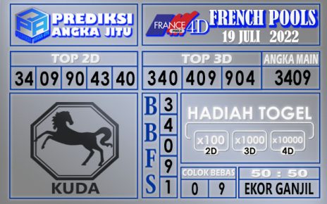 Prediksi togel french hari ini 18 juli 2022