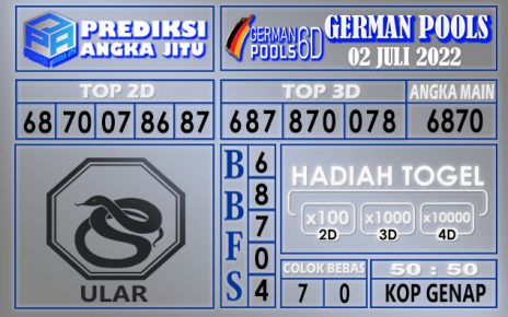 Prediksi togel german hari ini 01 juli 2022