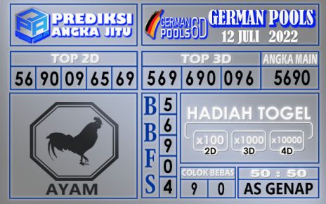 Prediksi togel german hari ini 11 juli 2022