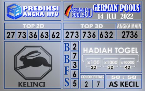 Prediksi togel german hari ini 14 Juli 2022