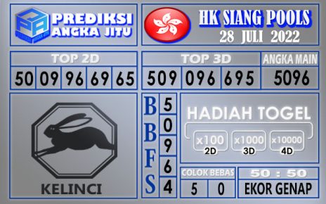 Prediksi togel hk siang Hari ini 28 Juli 2022