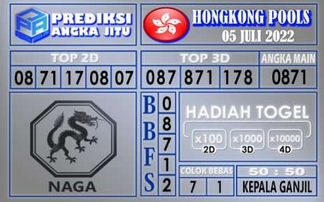 Prediksi togel hongkong hari ini 05 juli 2022