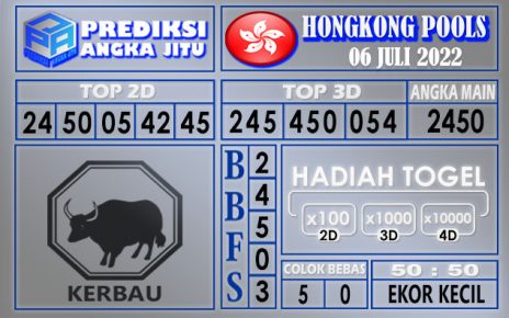 Prediksi togel hongkong hari ini 06 juli 2022