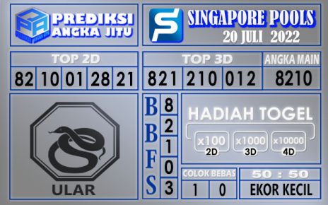 Prediksi togel singapore hari ini 20 juli 2022