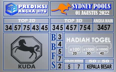 Prediksi togel sydney hari ini 01 agustus 2022