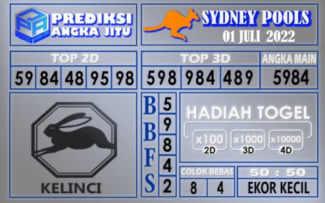 Prediksi togel sydney hari ini 01 juli 2022