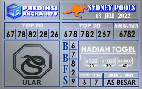 Prediksi togel sydney hari ini 13 juli 2022