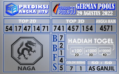 Prediksi Togel German Hari Ini 29 Agustus 2022