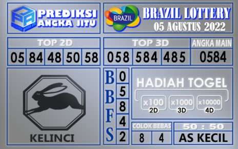 Prediksi togel brazil hari ini 05 agustus 2022