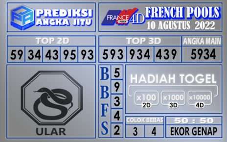 Prediksi togel french hari ini 09 agustus 2022