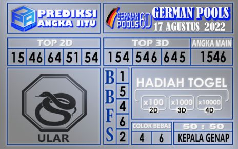 Prediksi togel german hari ini 16 agustus 2022