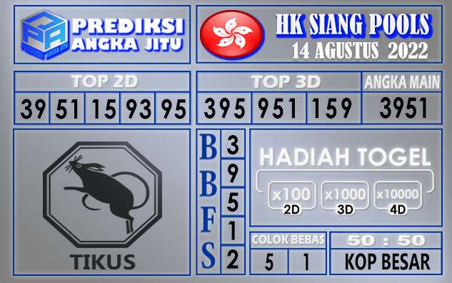 Prediksi togel hksiang hari ini 14 agustus 2022