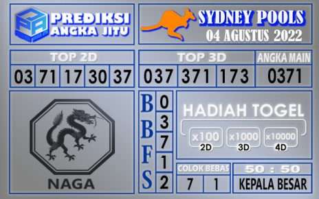 Prediksi togel sydney hari ini 04 agustus 2022